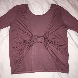Purple Bow Top